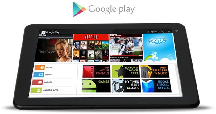 play store para tableta