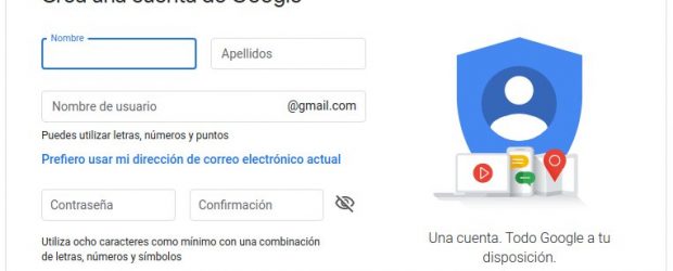 Crear cuenta de correo electrónico Gmail